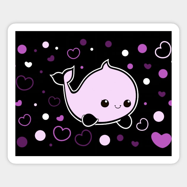 Cute baby Narwhale Magnet by YellowMadCat